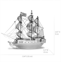 black pearl 3D Metal Puzzle model kits DIY Laser Cut Puzzles Jigsaw Toy For Children