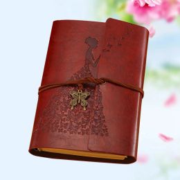 Vintage Kraft Paper Bound Notebook Loose-leaf Notebook Handmade Writing Notebook Daily Notepad for Sketchbook Travel