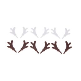 20pcs Mini Plastic Branch Antlers Snowman DIY Christmas New Year Ornament Craft Snowman's Hands Elk Antler Buckhorn Party Supply