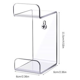 1Pc Fashionable Wall Mounted Acrylic Headset Stand Hanger Game Controller Holder Gamepad Holder Universal For PS4