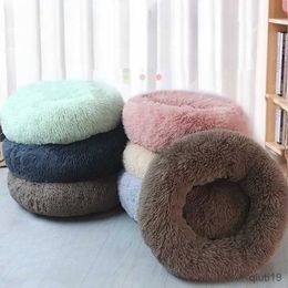 Cat Beds Furniture Cat Kennel Dog Kennel Plush Round Winter Warm Mat Pet Kennel Dog Mat Dog Bed Pet Supplies