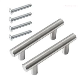 2 Pack Cabinet Handles Metal Cabinet Pulls Modern Squares Drawer Pulls Hardware