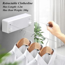 Clothes Line Dryer Bathroom Accessories Drying Rack White/Black/Golden/Silver Clothesline Rack Laundry Dryer Double Layer