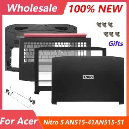 Cases NEW For Acer Nitro 5 AN51531 AN51541 AN51551 AN51553 Laptop LCD Back Cover/Front Bezel/Hinges/Palmrest/Bottom Case Screws