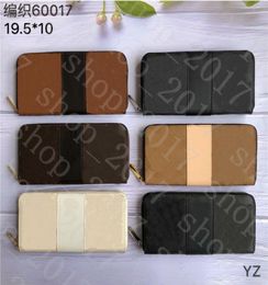 YQ Wallets Purse Womens Wallet Mens Wallets Purses Zippy Wallet Long Wallets Card Holder Grid Purse Women Fashion Wallet portfolio2874261