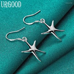 Dangle Earrings 925 Sterling Silver Starfish Drop For Women Party Engagement Wedding Fashion Jewelry Gift