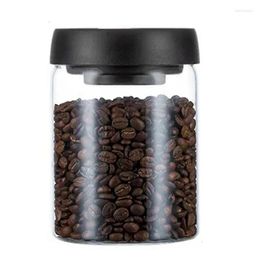 Storage Bottles AT69 -Vacuum Sealed Jug Coffee Beans Glass Airtight Canister Food Grains Candy Keep Fresh Jar
