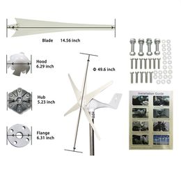 Factory price 600w 48v Wind Turbine Generator With Waterproof Wind Controller for Home Use Low Start-up Windmill Speed