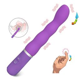 Powerful 10 frequency Vibrator long body Massage Silicone Soft back Electric Massager personal Stimulator toys for Women MX1912286937091