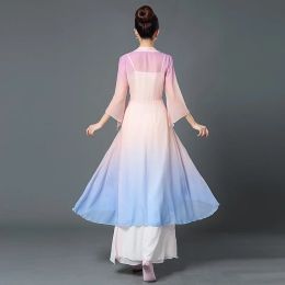 Traditional Chinese Style Classical Dance Costume Female National Oriental Fan Dance Clothing Elegant Practise Stage Performance