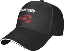 Ball Caps Lobster-Pun-Baseball-Cap Mens Vintage Snapback Hats Trucker Dad Hat Black