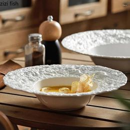 Plates Molecular Cuisine Ceramic Dinner Soup Basin Cooking Dishes Home Kitchen Cutlery Pasta Steak Plate Snack Dessert Tray