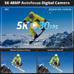 Capture Stunning Photos and Videos with our 5K Digital Camera for Photography - Autofocus Vlogging Camera for YouTube - 16X Digital Zoom - AntiShake - Compact Design