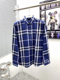 Mens Shirts Top small horse quality Embroidery blouse Long Sleeve Solid Color Slim Fit Casual Business clothing Long-sleeved shirt Normal size multiple colourA5