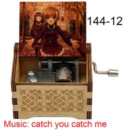 Music Box Catch You Catch Me Anime Cardcaptor Sakura Wooden Handmade Gift for Girls Kids Birthday Cute New Year Christmas Decor