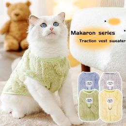 Dog Apparel Winter Pet Dogs Vest Warm Clothes Cute Solid Puppy Sweater Fashion Cat Coats Jackets Soft Pullover Chihuahua