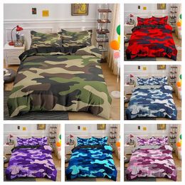 Bedding Sets Cool Camouflage Duvet Cover For Bedroom Soft Bedspread Home Dector Set Quality Quilt Zipper Design With Pillowcase