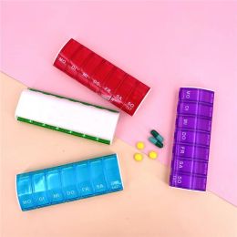 7 Days Pill Medicine Box Weekly Tablet Holder Storage Transparent Pill Case Organiser Container Clear Colour Splitters Case