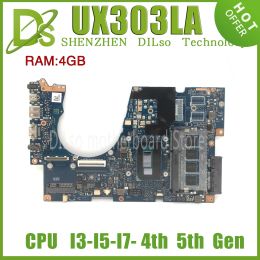 UX303LN Mainboard For ASUS UX303L UX303LB UX303LNB U3000 U303L UX303LA Laptop Motherboard W/4GB I7-I5-I3/4th 5th Gen GT840M UMA