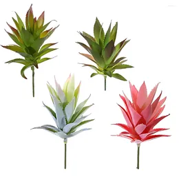 Decorative Flowers Skin-friendly Artificial Succulents Beauty Without Worrying About Irritation Plant MM907 Flocked Red
