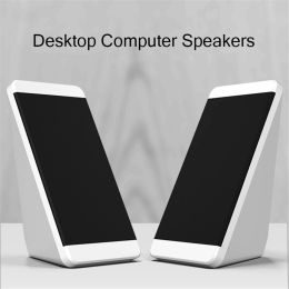 Speakers USB Wired Computer Speakers 2 Pieces PC Elevation Angle Horns for Laptop Desktop Bookshelf Speakers Powerful Audio Amplifier