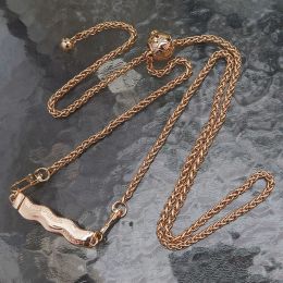 Universal Phone Lanyard Wavy Back Clip Adjustable Length Chain Bag Accessories Water Corrugated Metal Hanging Chain Collocation