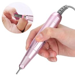 Electric Nail Drill Handle 35000RPM Nail Arts Drill Hand File Polish Grind Machine Manicure Drill Accessory