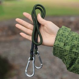 Bungee Cords with Carabiner Hook Lashing Luggage Tie Elastic Strap Bungee Straps