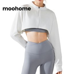 Kadın Spor Çalışan Yoga Ceket Althletic Shirt Kızların Egzersiz Giyim Lady Uzun Kollu Spor Giyim