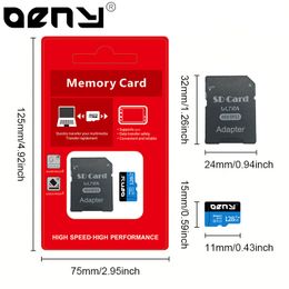 Micro 512GB Memory SD Card 128GB 64GB 32GB 16GB 8GB Flash Memory Class 10 256GB 512GB Micro TF SD Card For Smartphone Adapter