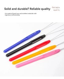 Needle Threader Leader Threader Colourful Plastic Shank Hair Extensions Hair Extensions Beaders Wig Hooker Wig Accessories