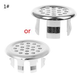 Bathroom Basin Sink Overflow Ring Six-foot Round Insert Chrome Hole Cover Cap Dropshipping