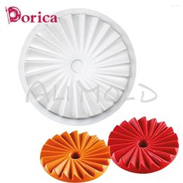 Baking Moulds Dorica Origami Design Chocolate Mousse Mould French Dessert Silicone Mould Cake Decorating Tools Kitchen Supplies Bakeware