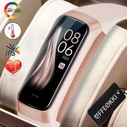 Watches EFFEOKKI Amoled Smart Watch Smartwatch Band Women Heart Rate Blood Waterproof Connected Smart Bracelet Sport Fitness Tracker