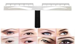 Regla Microblading Eyebrow Stencil Ruler Metal Permanent Makeup Tattoo Position Shape Ruler for Eyebrow Template Tools9678393