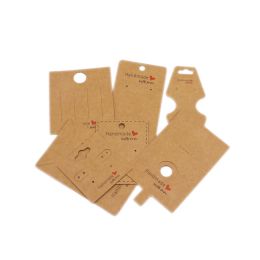 Earrings Display Card Brooch Label Cards Ring Necklace Jewellery Storage Cardboard Popular Jewellery Packaging Materials 20 PCS