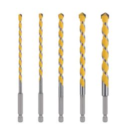 1pc Hex Shank Drill Bit 5/6/8/10/12mm Tungsten Carbide For Masonary Concrete Brick Stone 160mm Power Tools Workshop Woodworking