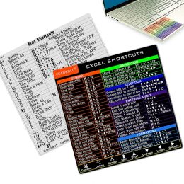 Keyboard Reference Shortcut Sticker Adhesive for PC Laptop Desktop Shortcut Sticker for Apple Mac Chromebook Window Photoshop