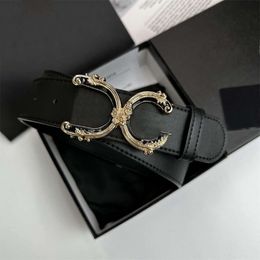 Luxury Designer Belt Men Women Fashion Golden Silver Letter Buckle Belts Man Lady Classic Formal Dress Jeans Belts Trendy Waistband Width 4.0Cm