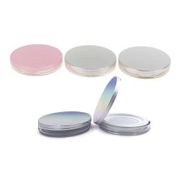 Plastic Empty Cosmetic Container Travel New Loose Powder Jar Powder Puff Boxes With Mirror