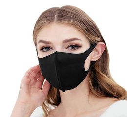 Designer AntiDust Cotton Mouth Face Mask Black Protective Masks Unisex disposable facemask Man Woman Wearing Black Fashion Cyclin9013168