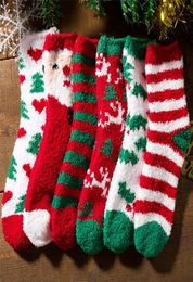 2020 Adult Christmas Holiday Socks Winter Cosy Fluffy Sock Warm Velvet Fuzzy Sock Soft Home Slipper Sock AntiSlip Floor Stocking 8585505