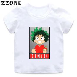 Anime My Hero Academia Print Kids T-Shirts Boku No Hero Academia Girls Clothes Baby Boys T shirt Summer Children Tops,ooo2449