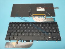 Keyboards New For DELL XPS 15 7590 9550 9560 9570 Laptop UK/Azerty French Keyboard With Backlit