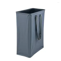 Laundry Bags Folding Basket Clothes Hamper With Long Handles Large For Collapsible Bin Bedroom Bathroom