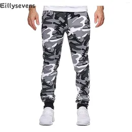 Men's Pants Fashion Men Camouflage Cargo Style Sport Trousers Casual Loose Drawstring Multi-pocket Outdoor Hiking Training Sweatpants