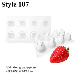 SHENHONG Silicone Cake Mould Fruit Mousse Baking Mould Non-Stick Party Pastry Pan Kitchen Bakeware Dessert Decorating Tool