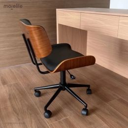 Nordic Lifting Office Chairs Gaming Chair Luxury Office Furniture Solid Wood Computer Chairs Simple Long Sitting Swivel Chair