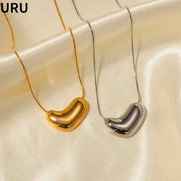 Pendant Necklaces Modern jewelry with exquisite design single-layer geometric metal pendant necklace suitable for girl party gift accessoriesQ