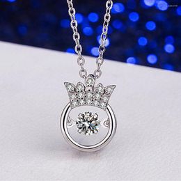 Pendant Necklaces Fashion Luxury Stainless Steel Crown Round Bohemian Style Women Glamour Jewellery Necklace Party Wedding Holiday Gift